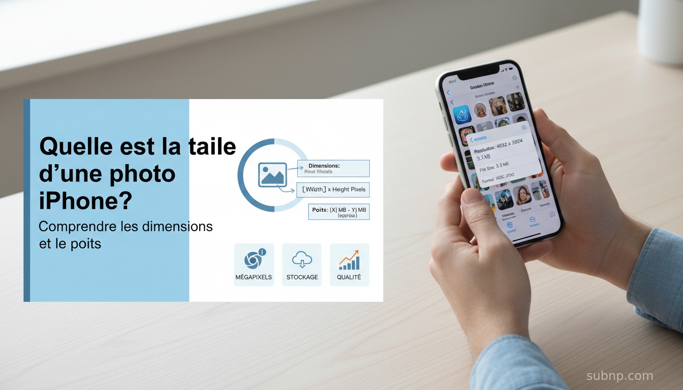 Quelle est la taille d'une photo iPhone ? Comprendre les dimensions et le poids